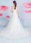 Preview: Kleid aus Tüll in A-Linie mit V-Ausschnitt und perlenbesetzten Spitzenapplikationen Ivory I Ivory/Rosé